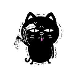yowaki cat sticker #14711193