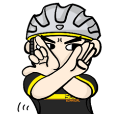 the cycling life of a struggling Knight7 sticker #14711822