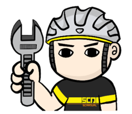 the cycling life of a struggling Knight7 sticker #14711823