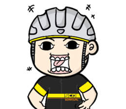 the cycling life of a struggling Knight7 sticker #14711830