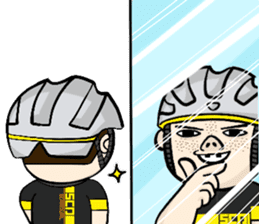 the cycling life of a struggling Knight7 sticker #14711836