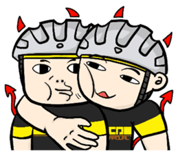 the cycling life of a struggling Knight7 sticker #14711848
