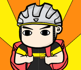 the cycling life of a struggling Knight7 sticker #14711851