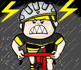the cycling life of a struggling Knight7 sticker #14711852