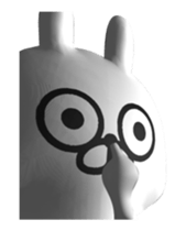 [3D] Three-dimensional rabbit 2! sticker #14711942