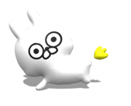 [3D] Three-dimensional rabbit 2! sticker #14711943