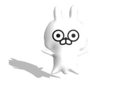 [3D] Three-dimensional rabbit 2! sticker #14711944
