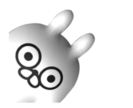 [3D] Three-dimensional rabbit 2! sticker #14711946