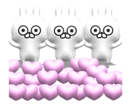 [3D] Three-dimensional rabbit 2! sticker #14711947