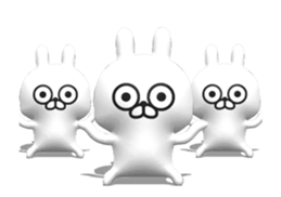 [3D] Three-dimensional rabbit 2! sticker #14711948
