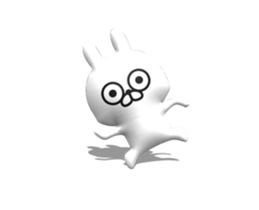 [3D] Three-dimensional rabbit 2! sticker #14711950