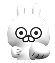 [3D] Three-dimensional rabbit 2! sticker #14711952