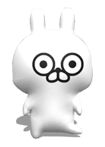 [3D] Three-dimensional rabbit 2! sticker #14711954