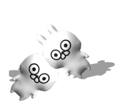 [3D] Three-dimensional rabbit 2! sticker #14711956