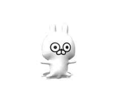 [3D] Three-dimensional rabbit 2! sticker #14711958