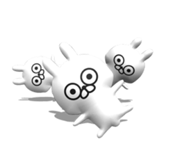 [3D] Three-dimensional rabbit 2! sticker #14711961
