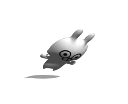 [3D] Three-dimensional rabbit 2! sticker #14711963