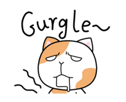 Dapple saffron cat sticker #14712128