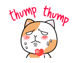 Dapple saffron cat sticker #14712130