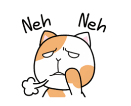 Dapple saffron cat sticker #14712131