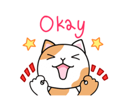 Dapple saffron cat sticker #14712133