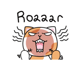 Dapple saffron cat sticker #14712139