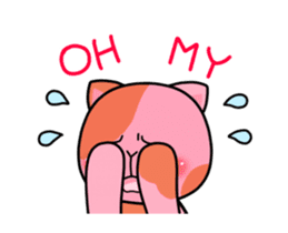 Dapple saffron cat sticker #14712140