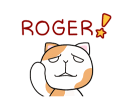 Dapple saffron cat sticker #14712142