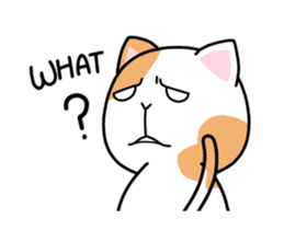 Dapple saffron cat sticker #14712146