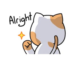 Dapple saffron cat sticker #14712147