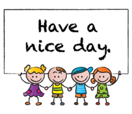 kids & greeting card sticker #14712438