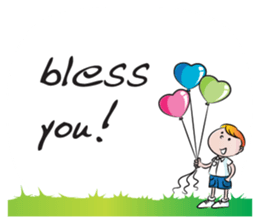 kids & greeting card sticker #14712456