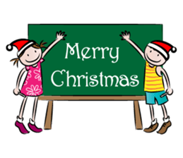 kids & greeting card sticker #14712460