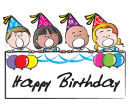 kids & greeting card sticker #14712475