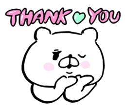 Let's accompanied by a bear7. sticker #14712580