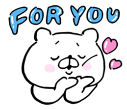 Let's accompanied by a bear7. sticker #14712581