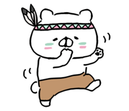 Let's accompanied by a bear7. sticker #14712592