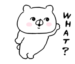 Let's accompanied by a bear7. sticker #14712595