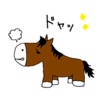 horse sticker. sticker #14712747