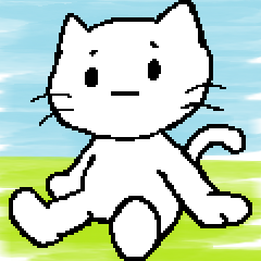 The life of a white cat (Animated)