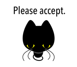 black-cat. sticker #14713713
