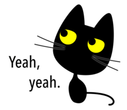 black-cat. sticker #14713716
