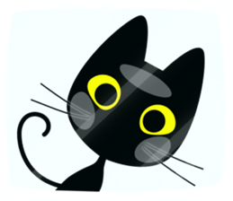 black-cat. sticker #14713718