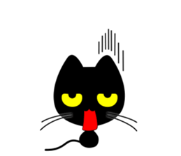 black-cat. sticker #14713720
