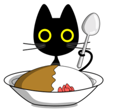 black-cat. sticker #14713724