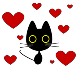 black-cat. sticker #14713726