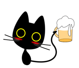 black-cat. sticker #14713733