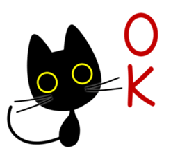 black-cat. sticker #14713738