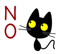 black-cat. sticker #14713739