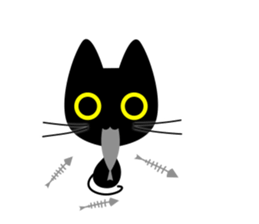 black-cat. sticker #14713741